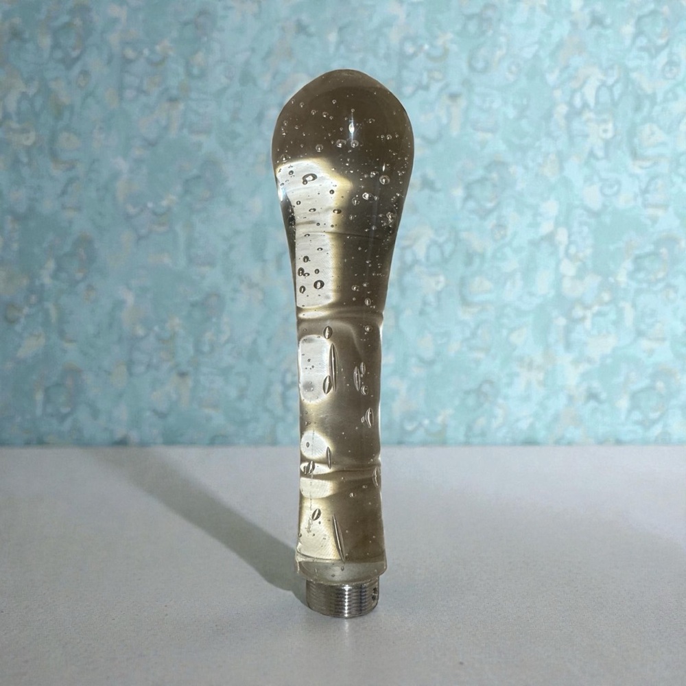 Blown glass heavy gear shifter knob